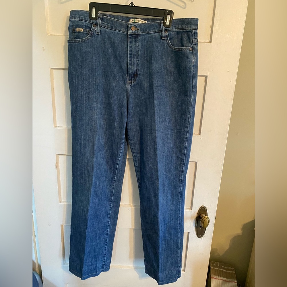 lee relaxed straight leg at the waist jeans